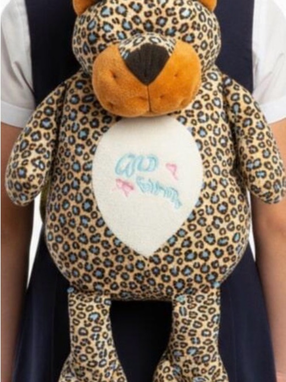 Plush Leopard Stuffed Animal Backpack - Leopard Print